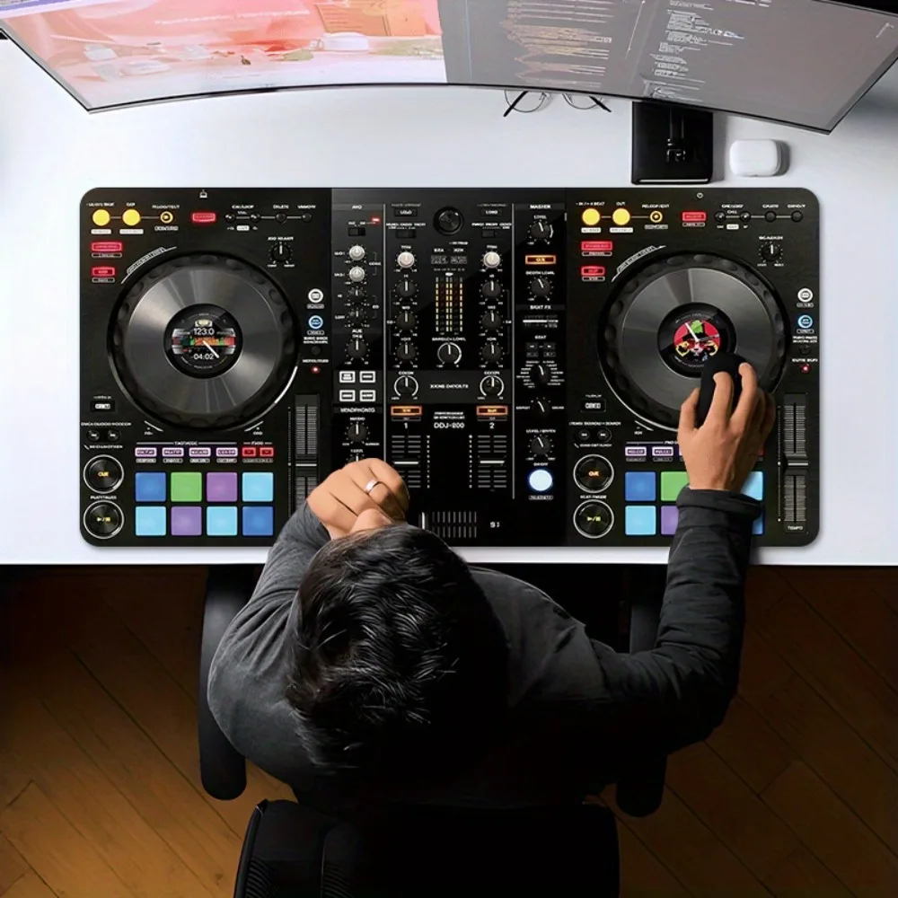 CIFBUY Extra Large Gaming Mouse Pad Non Slip DJ Mixer Design Desk Mat Music Production Keyboard Home Studio Office Decor