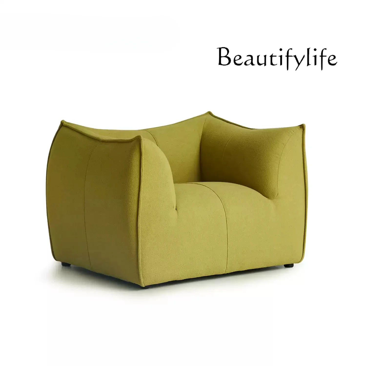 Single croissant sofa floor-to-ceiling Nordic retro living room leisure furniture bean bag lazy sofa