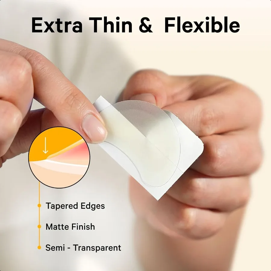 Plasterki na pryszcze na podbródku, hydrokoloidowe plasterki na trądzik na wypryski, duże plamy, kontrola wyprysków, zakrywają twarz, podbródek i ciało, z drzewem herbacianym i kalantrium.