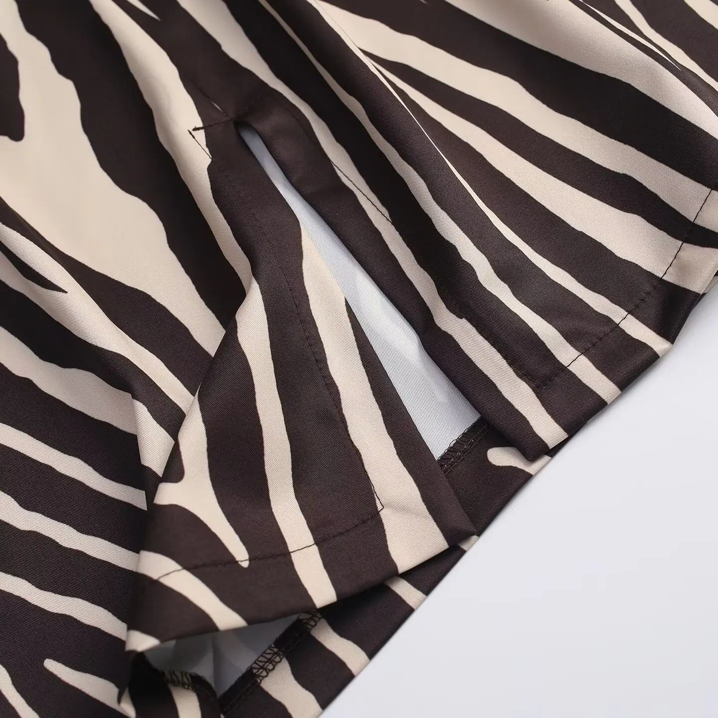 KONDALA Damen Vintage Zebra-Print Midi-Rock Street-Style Schicker Schlitzrock 2026 Frühherbst/Herbst Trendiger Eleganter Damen Y2K Rock – Detail 12