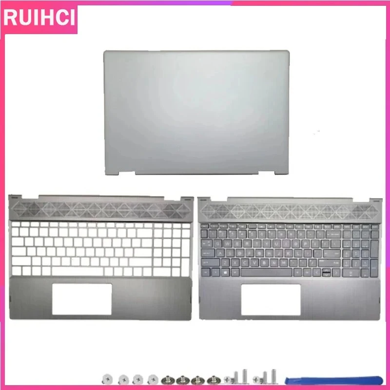 NUEVO para HP Pavilion X360 15-CR TPN-W132, cubierta trasera LCD, reposamanos, carcasa superior, reemplazo de teclado para portátil L20848-001 L22454-001