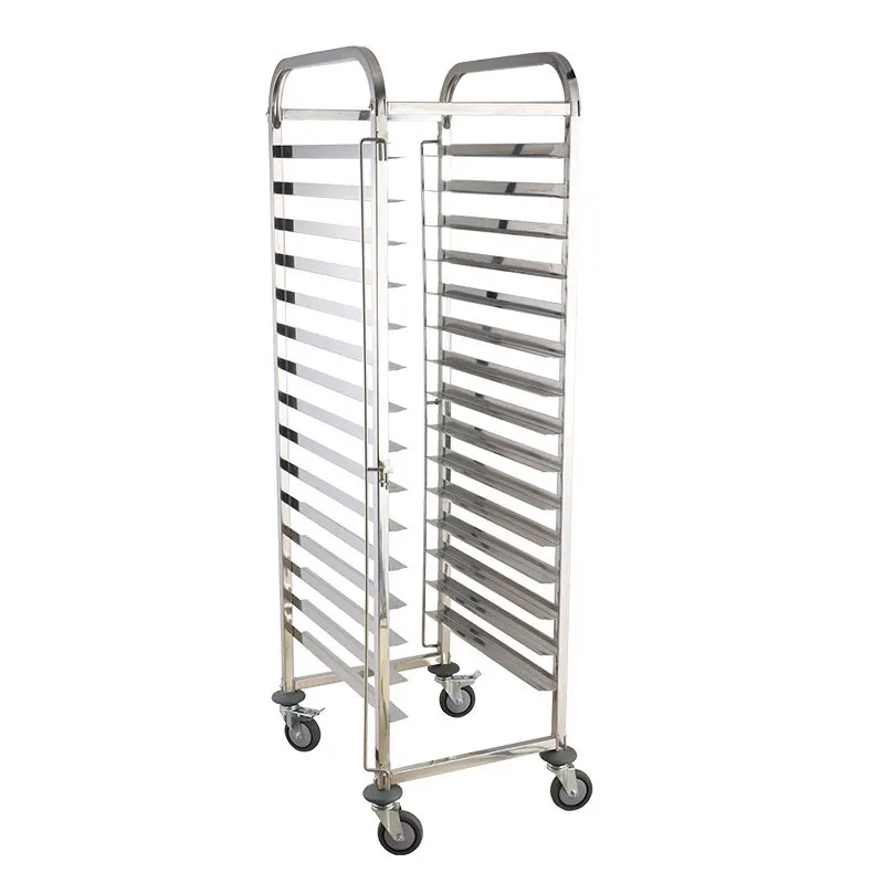 

stainless steel cake tray cart baking tray rack car commercial multi-layer baking tray cart bread baking rack truck disassembly