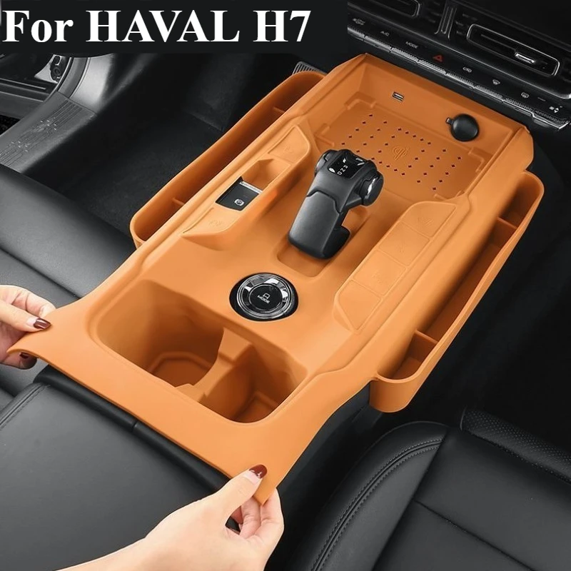 

Car Central Control Storage Box Water Cup Mobile Phone Holder For Great Wall GWM HAVAL H7 2024 2025 DARGO 2TH Car Accessories