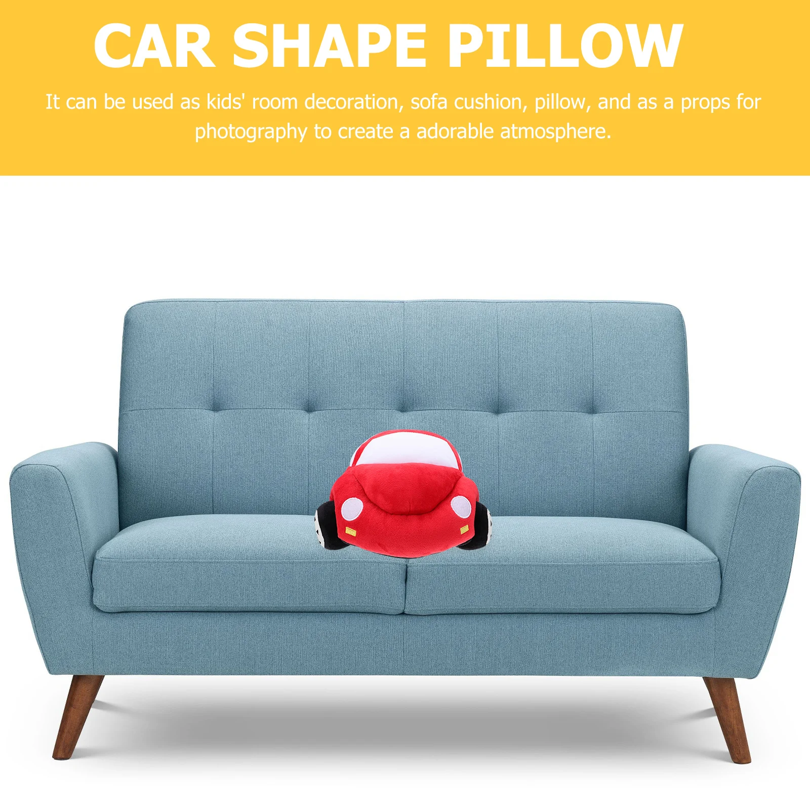 

40cm Cartoon Car Shape Cushion Soft Comfortable Sofa Pillow Kids Room Decoration Gift Car Shape Pillow Plaything