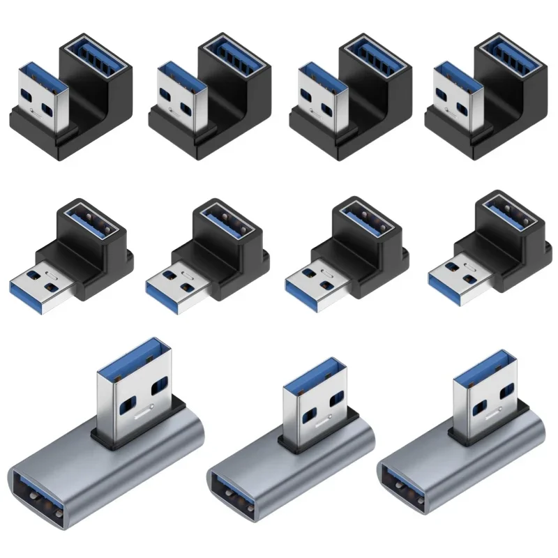 USB-адаптер A Revolution Женский U-образный колено для прямого и обратного направления, ноутбук, адаптер USB3.0 «папа-мама»