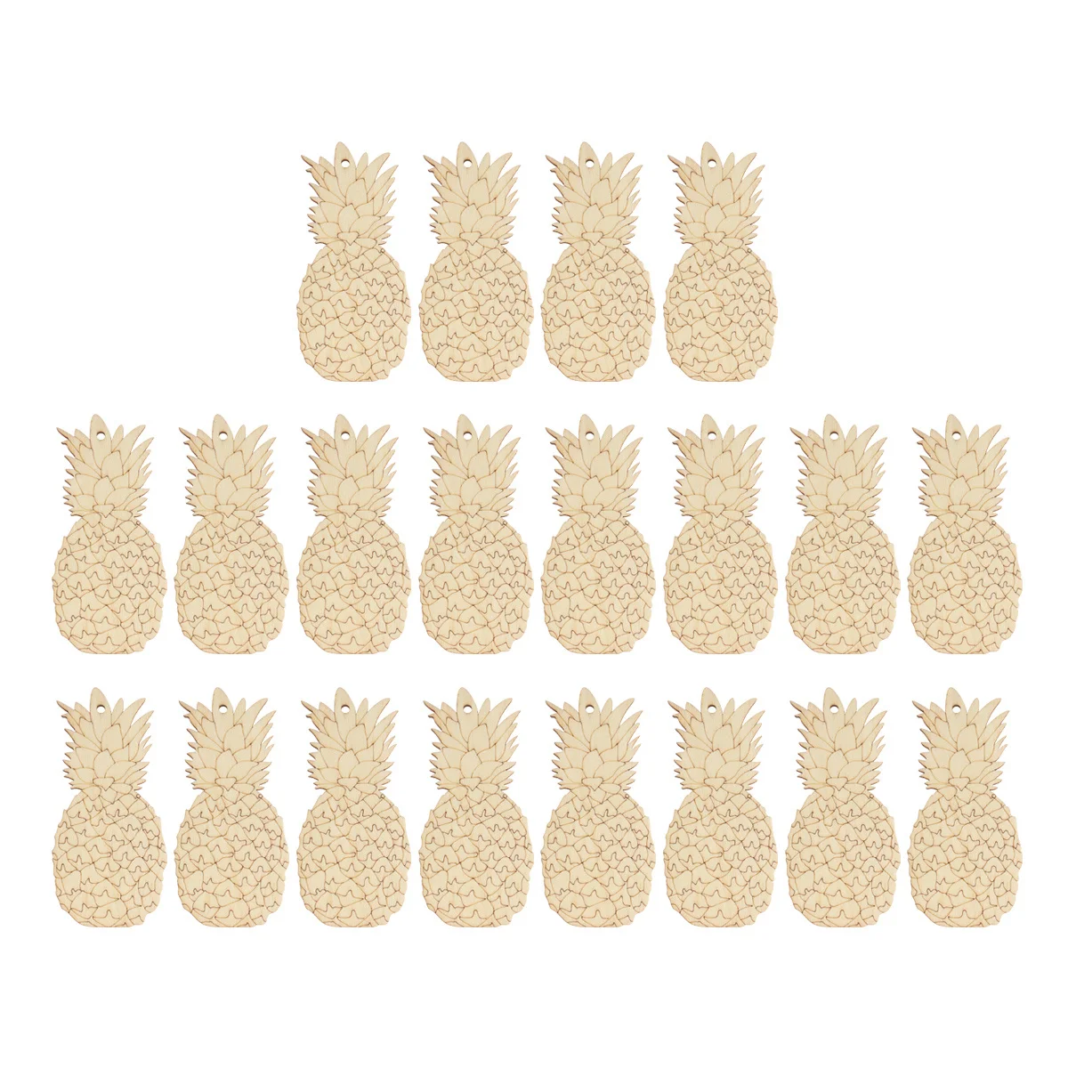 

20Pcs Painting Wooden Slices Premium Wood DIY Hanging Pendants for Holiday Decor Fireplace Window Ornament Craft Project