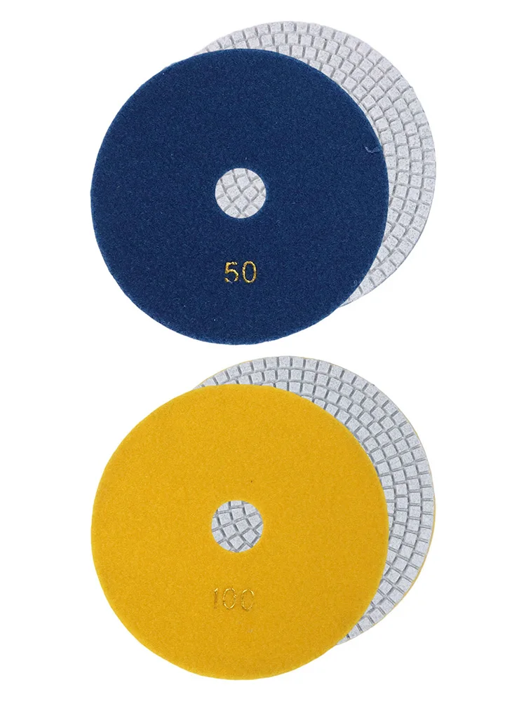 

2PCS 6 Inch Diamond Polishing Pad Flexible Grinding Discs Granite Marble Concrete 150mm Dry/wet Polishing For Granite