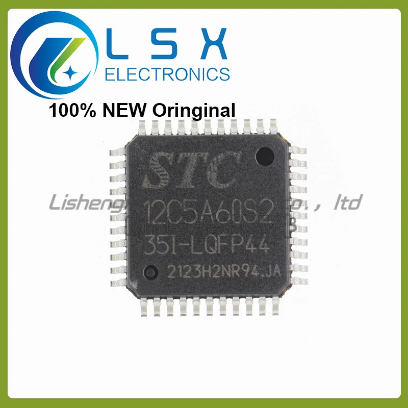 

5pcs STC12C5A60S2-35I-LQFP44G New and original STC Single chip microcomputer STC12C5A60S2 Integrated circuit IC chips