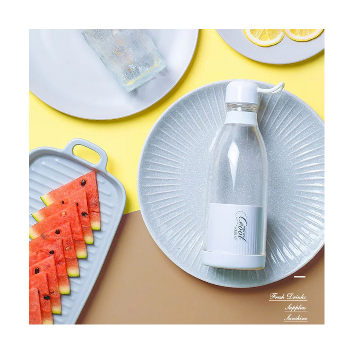 المحمولة USB عصارة خلاط مع كوب العصائر ، كوب عصير سريع ، خلاط فواكه صغير محمول باليد ، 300 مللي