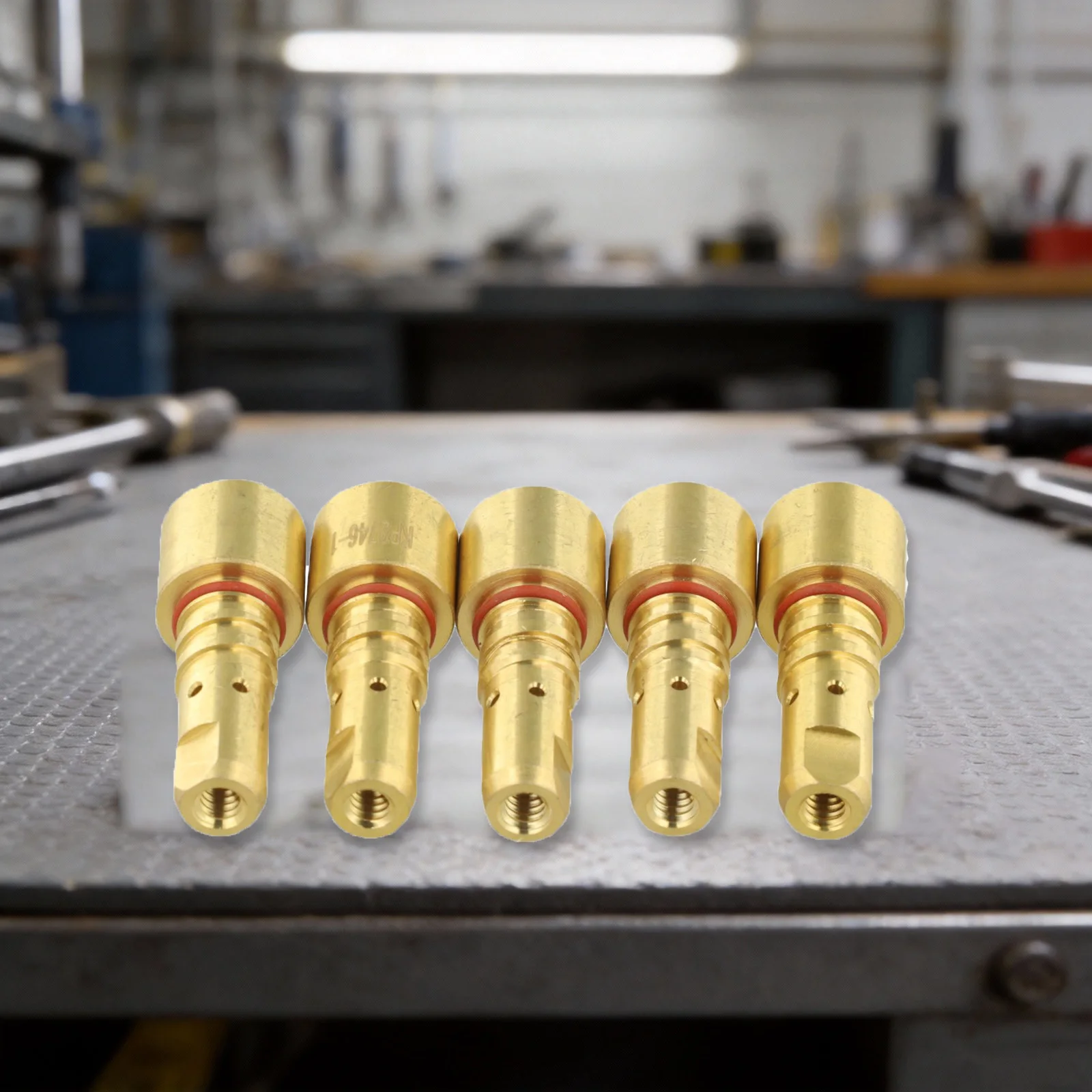 KP2746-1 Brass Gas Diffuser Nozzle Compatible with For Lincoln For Magnum PRO 250A and 350A for mig Systems 5-Pack