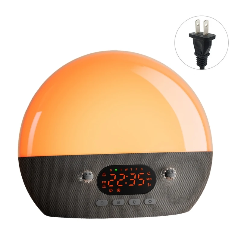 Multifunctional White Noises Machines Wake Up Light Alarm Clock APPs Control with 11 Soothing Sound and Night Light