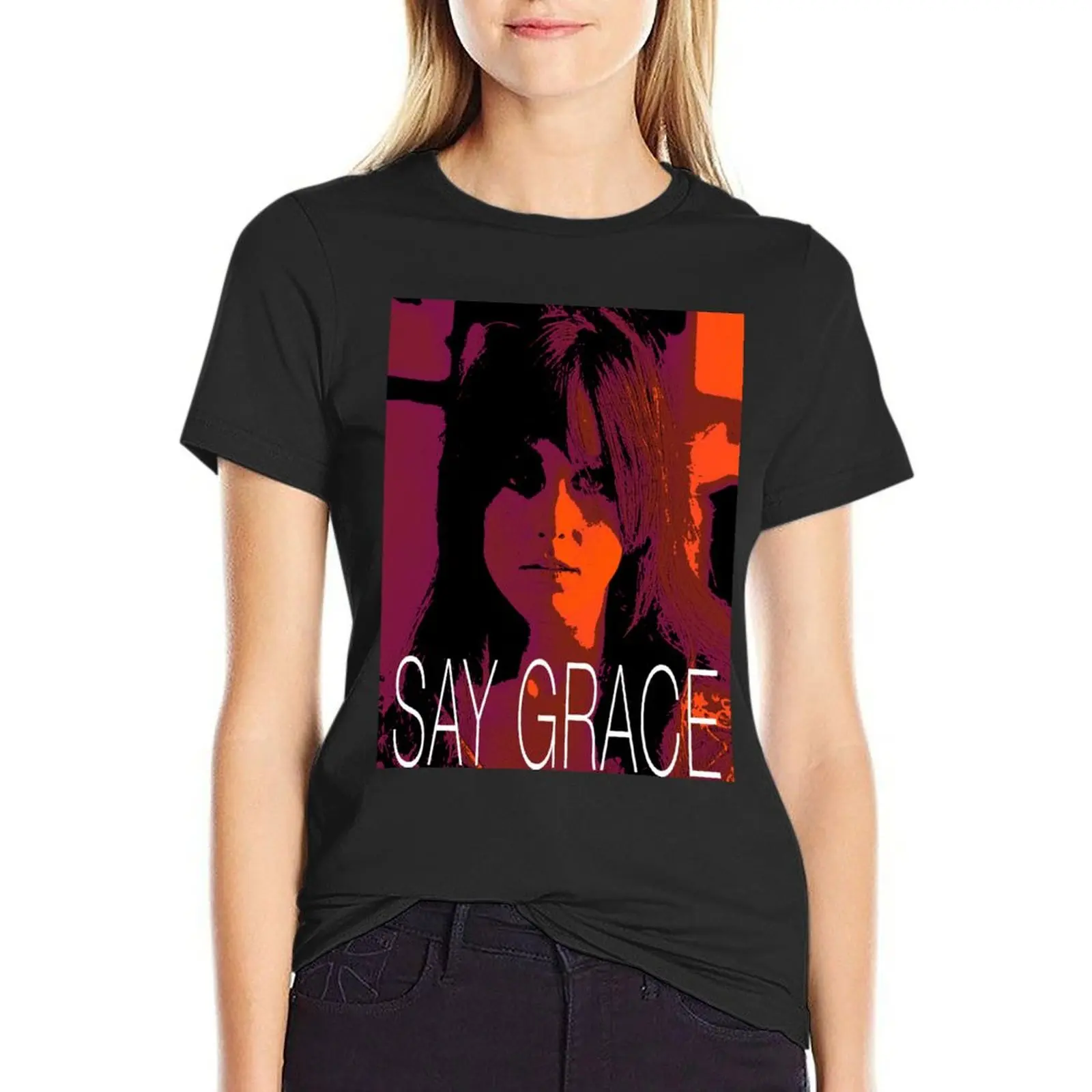 Say Grace T-Shirt tops vintage clothes t shirts for Women