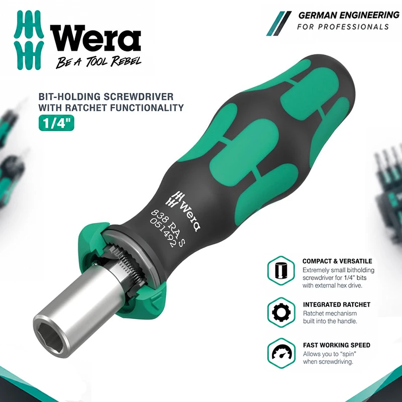 Wera 05051492001 838 RA S 1/4