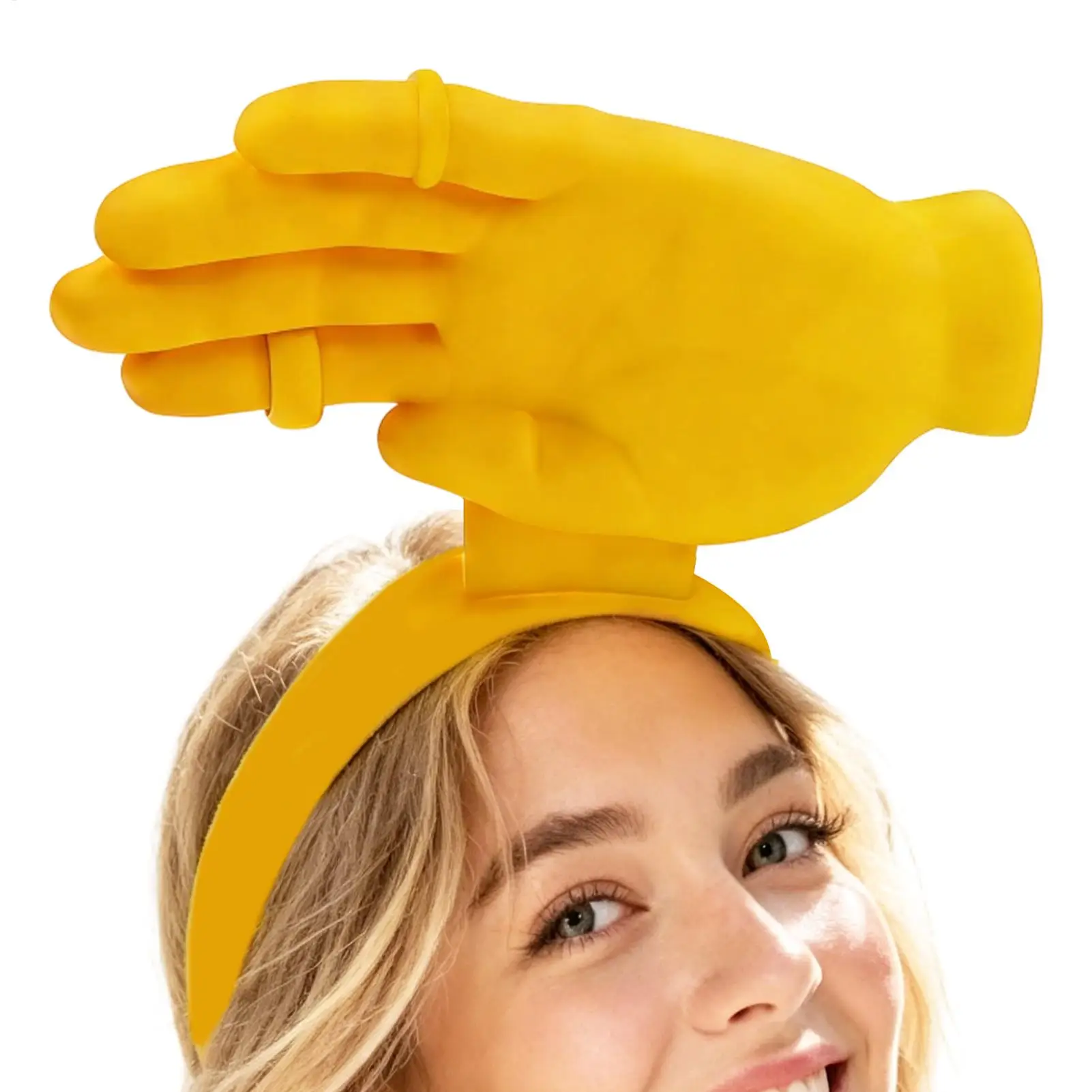 Funny Hand Shape Sun Visor Hat Outdoor Handheld Sunshade Headband Foldable Sun Caps For Fishing Beach Hiking UPF Protection