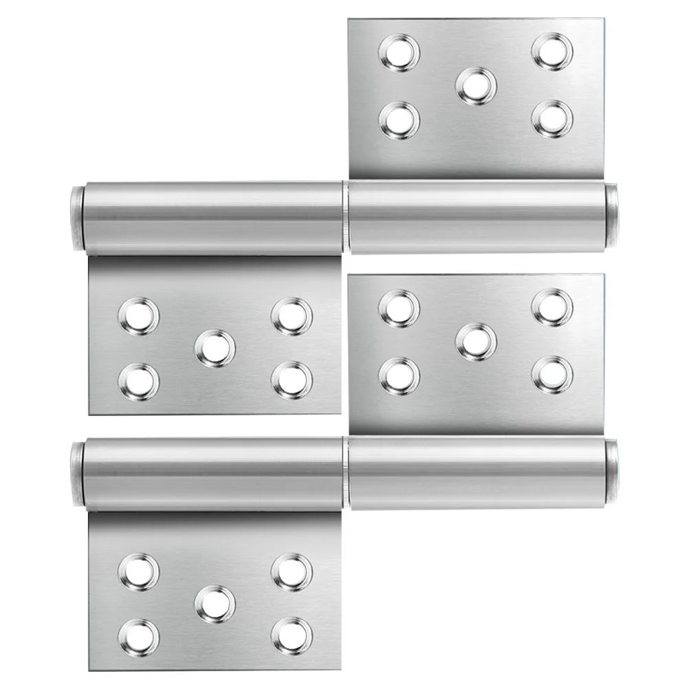 

2pcs 1 Pair Flag Hinge Stainless Steel Heavy Duty Detachable Slip Joint For Door Cabinet Wood Box Outdoor Interior Exterior Gate