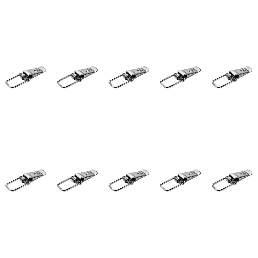 10pcs 72mm Stainless Steel Duckbill Latch With Strong Spring For Aviation Cases Industrial Tool Boxes Hardware Accessory