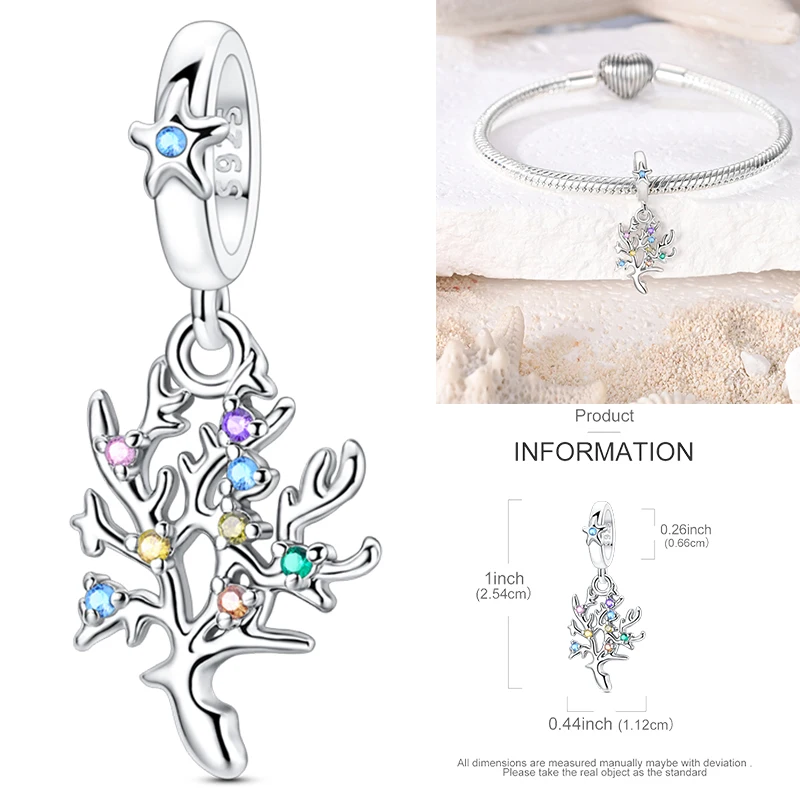 925 Sterling Silber Ozean-Tier-Charm-Perlen Wal Delfin Oktopus Meeresschildkröte Seepferdchen Krabbe Hummer DIY Armband Halskette Geschenk – Detail 20