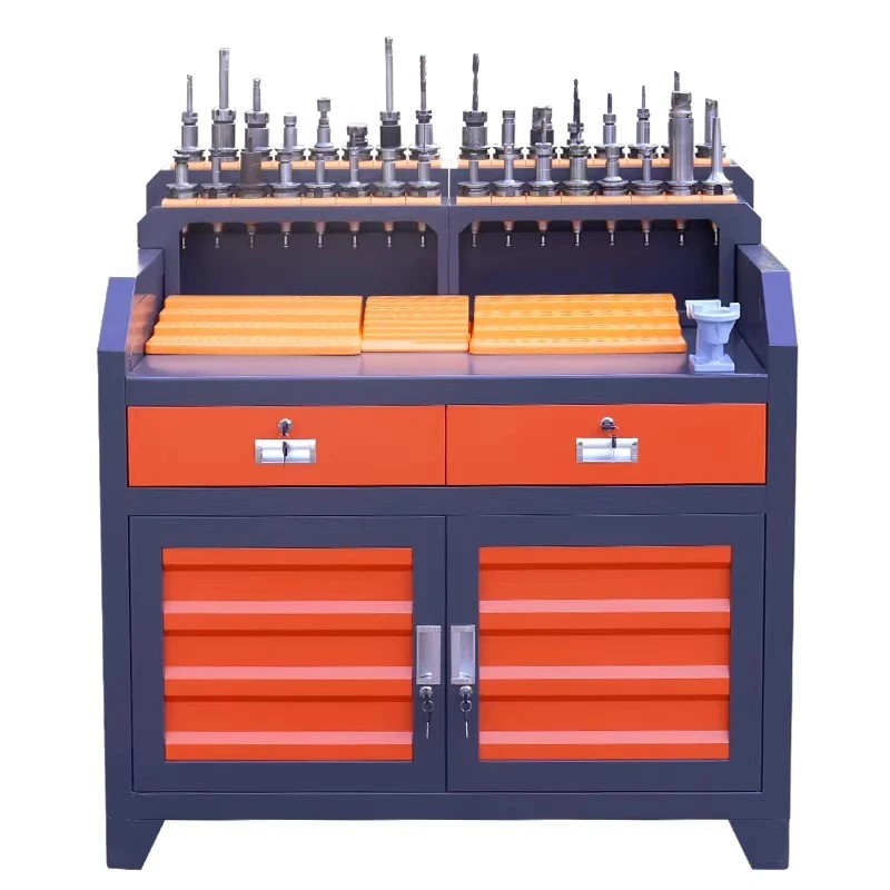 Workbench, large iron table tool holder, tool cart, heavy-duty fitter bench