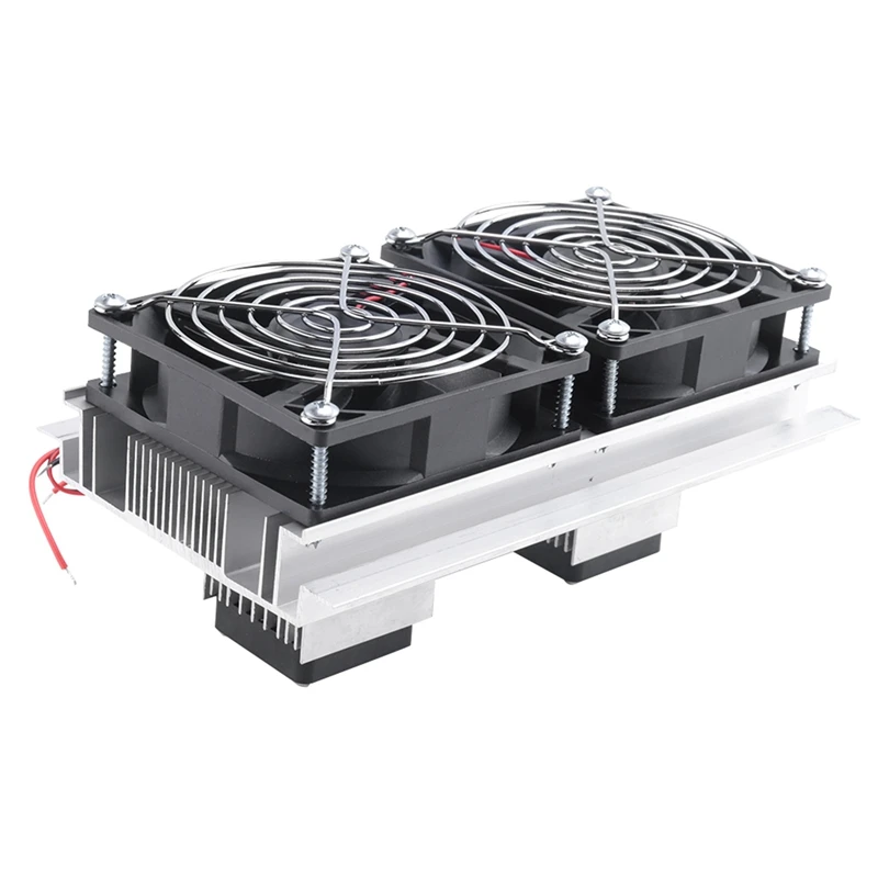 

Thermoelectric Refrigeration Cooler DC12V Semiconductor Air Conditioner Dual Fan Cooling System Accessories DIY