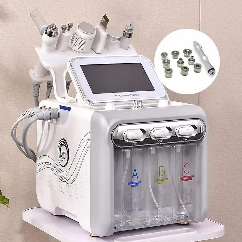 Hot selling hydro Microdermabrasion machine diamond hydra 6 in1 h202 beauty machine facial machine