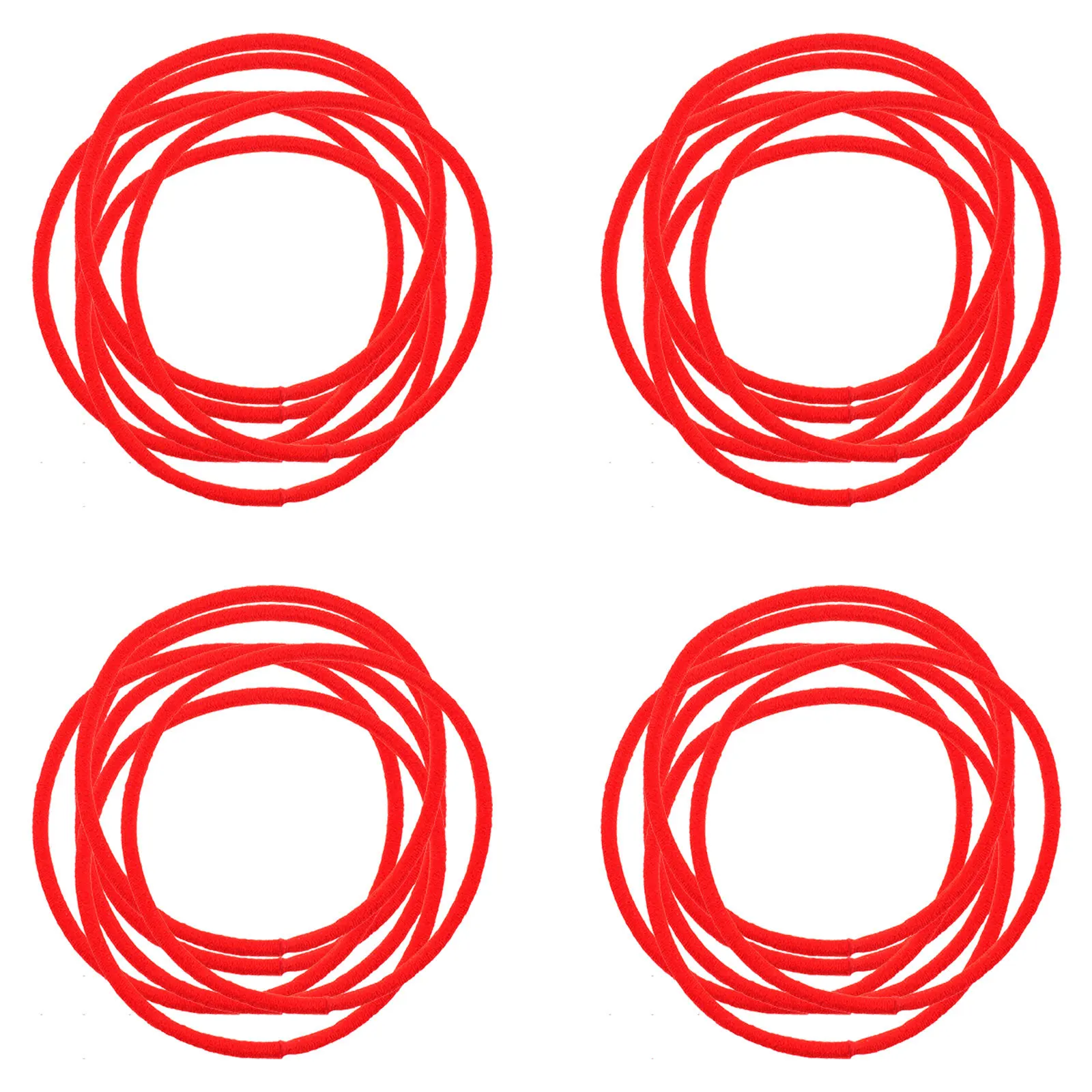 100 قطعة من أربطة مطاطية رفيعة ملونة للشعر، ربطات شعر ناعمة قابلة للتمدد لتسريحات الشعر اليومية وإكسسوارات الحفلات