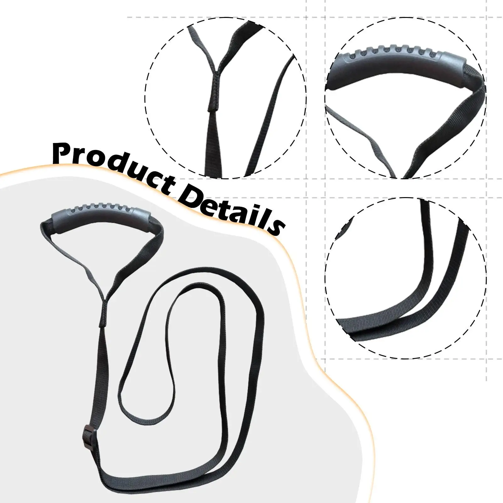 

Multi Purpose Kayak Stand Up Assist Strap Adjustable Standing Aid Rope for Canoe and Accessories for Boats