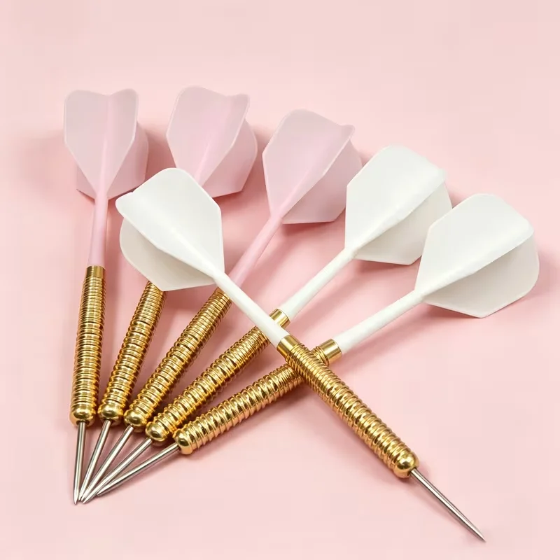 6-Piece Professional Dart Set, 17G Iron Pointed Dart, 1 Storage Box, Fixed Centralized Tail Wing, Perfect Gift.