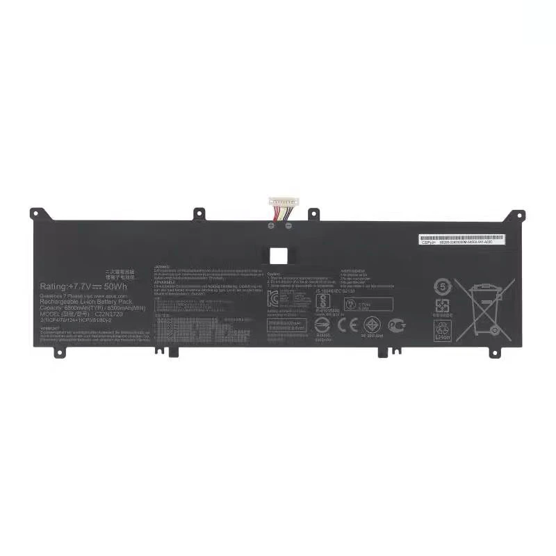 

7,7 V 50Wh/6500mAh C22N1720 C22PYJH Аккумулятор для ноутбука ASUS ZenBook S UX391 UX391U UX391FA UX391UA UX391UA-xb71