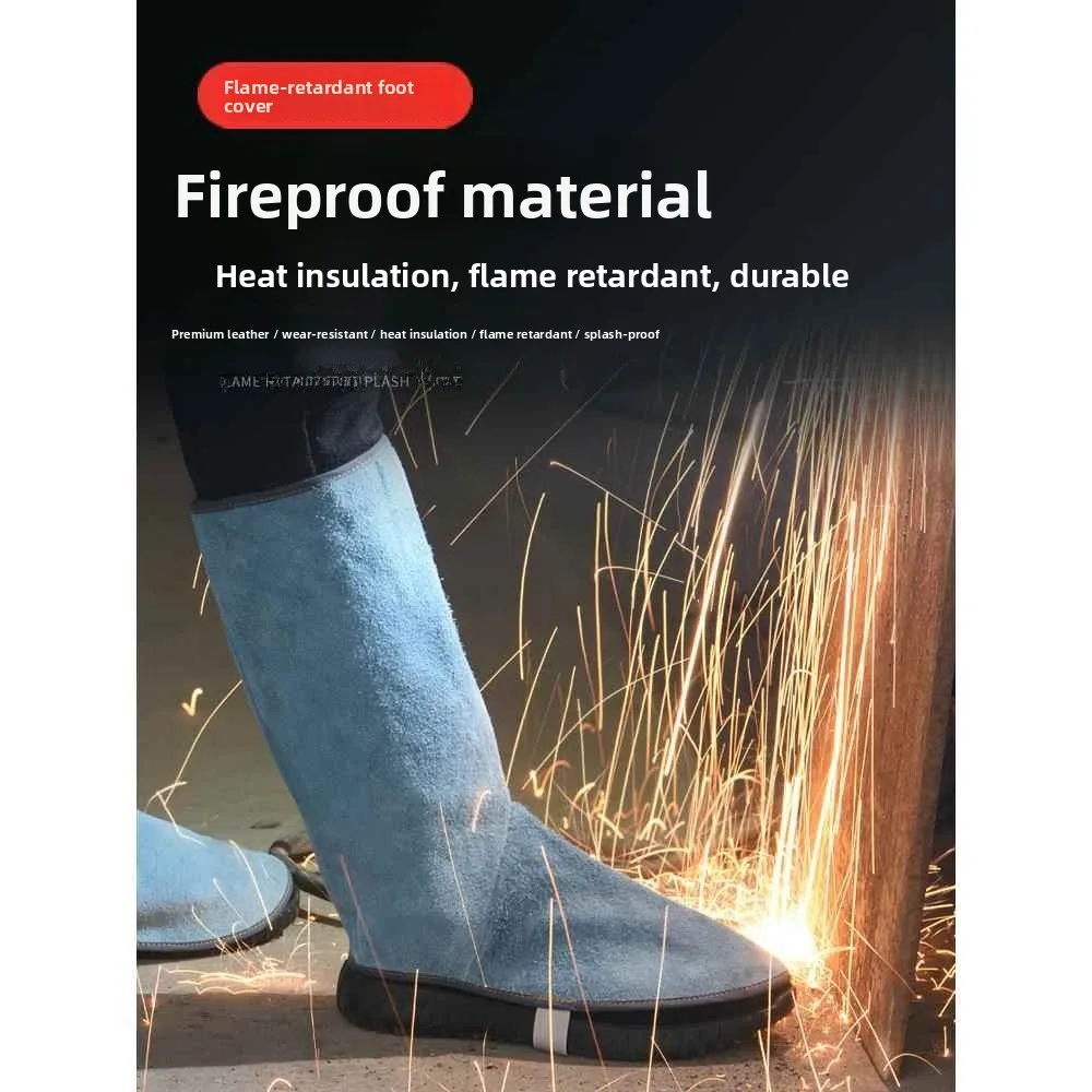 

Термостойкие кожаные защитные накладки на ноги для сварщиков: огнестойкие, от брызг, с защитой от ожогов