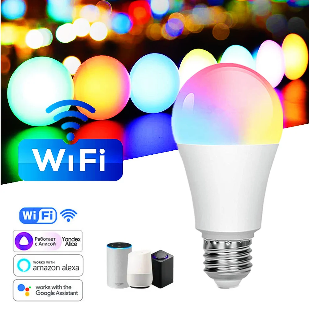 

15W WiFi Smart Bulb CozyLife E27 LED Smart Lamp Works with Alexa Google Home Yandex Alice 85-265V RGB 2700k-6000k Dimmable Timer