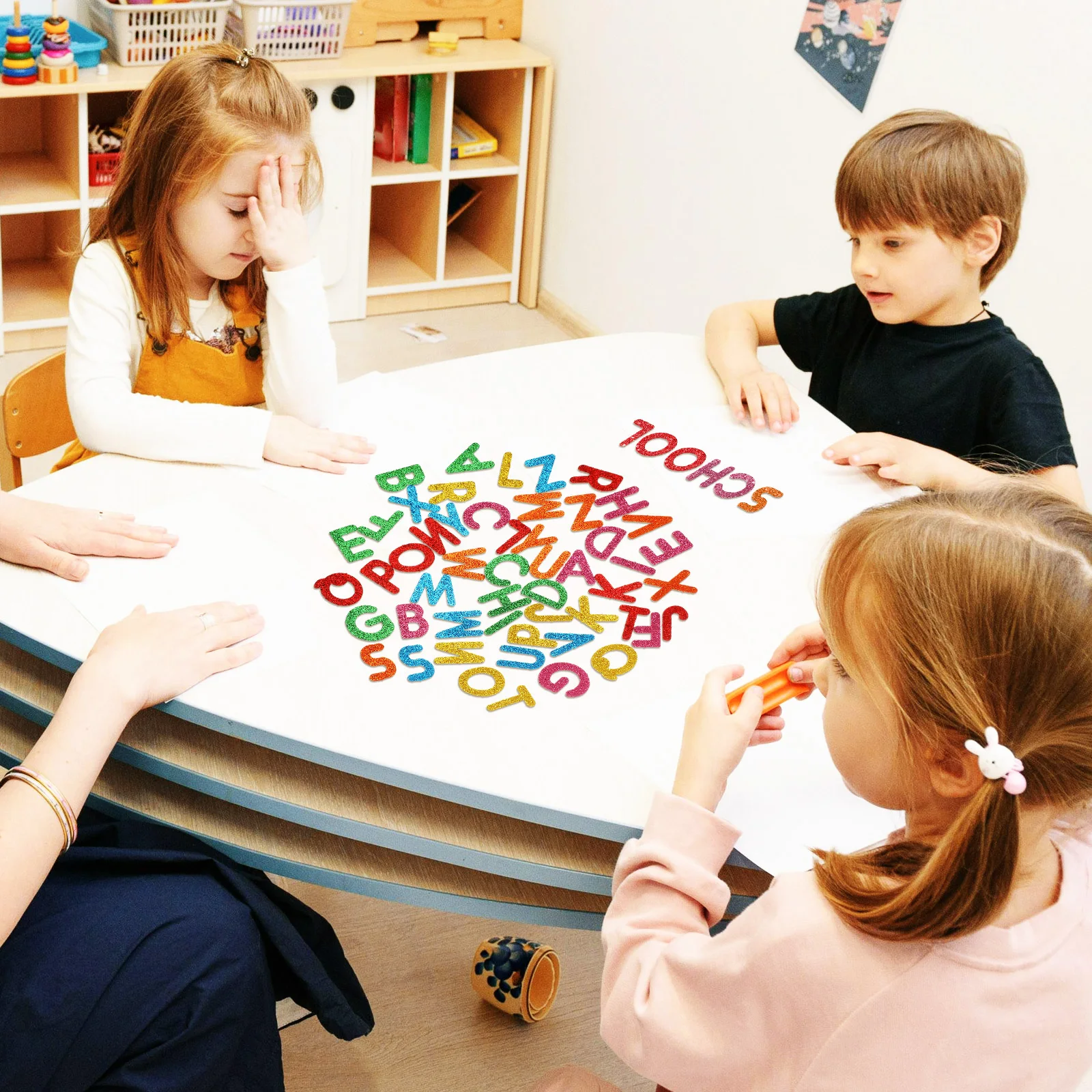 

Letter Stickers Cute Self Adhesive Letters A-z Glitter Cursive for Bulletin Board