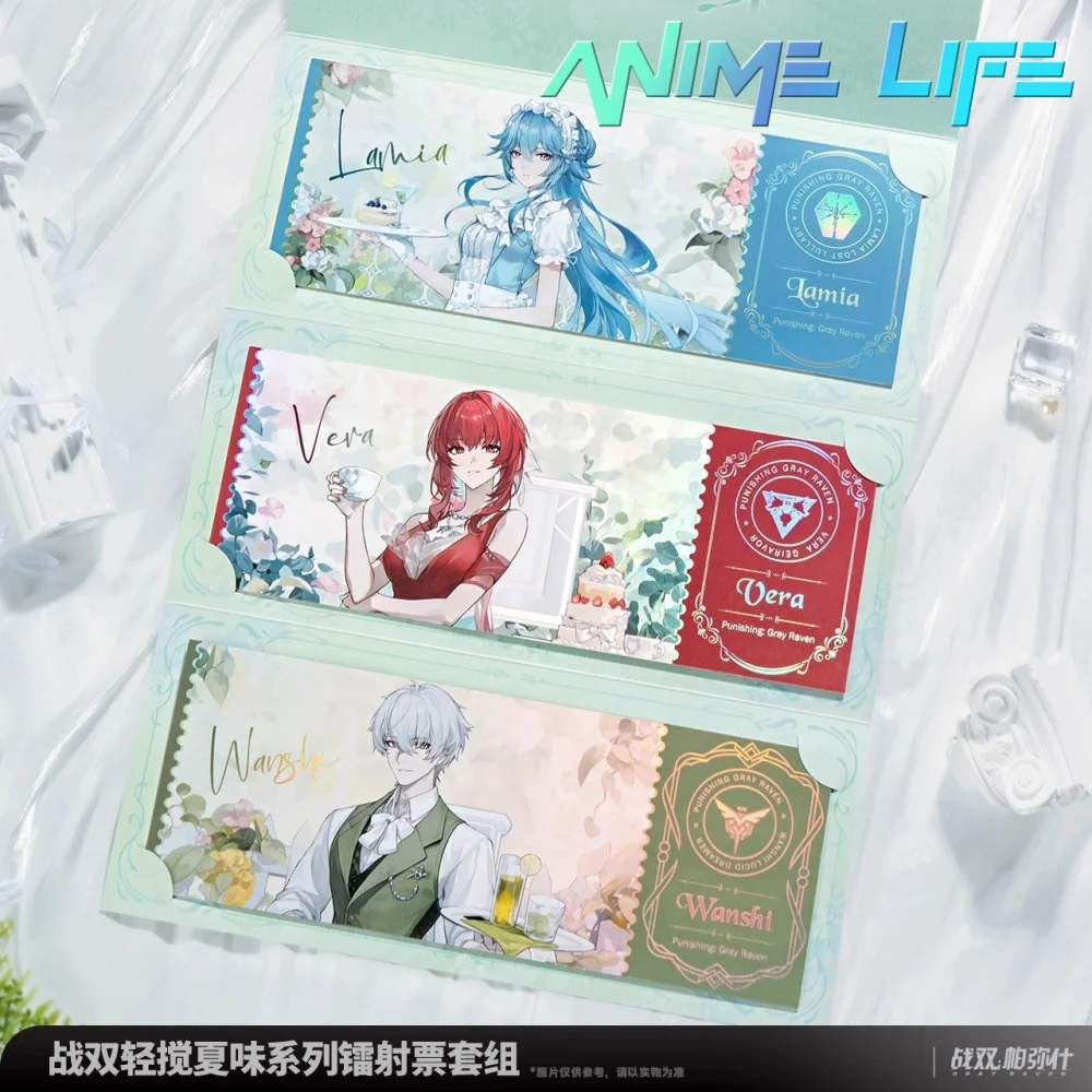 

Игра PUNISHING: GREY RAVEN Lamia Wanshi Vera Laser Ticket Set Косплей Официальный оригинал