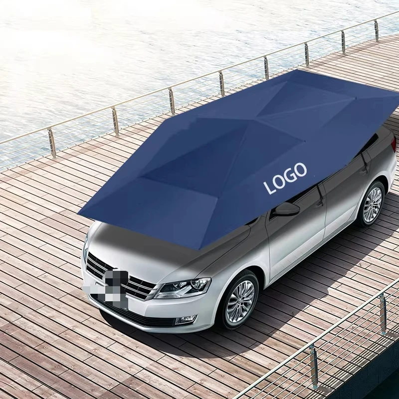 Folding Car Tent Roof for Outdoor Use, Equipped with Semi Automatic/semi Automatic Sunshade and Remote Control Car Umbrella.