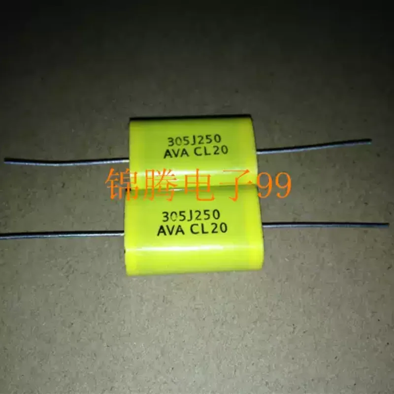 10-100pcs brand new fever axial capacitor CL20 3UF 250V 305J audio frequency divider film capacitor