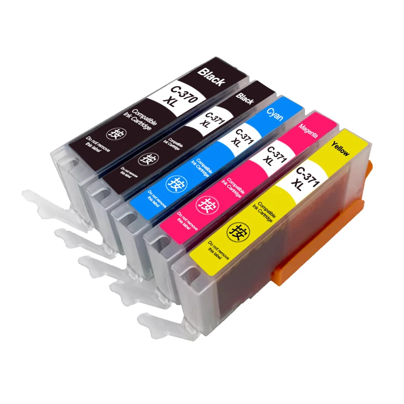 BCI-370 BCI-371 خرطوشة حبر متوافقة لطابعة كانون BCI370 371 PIXUS MG5730 MG6930 MG7730F MG7730