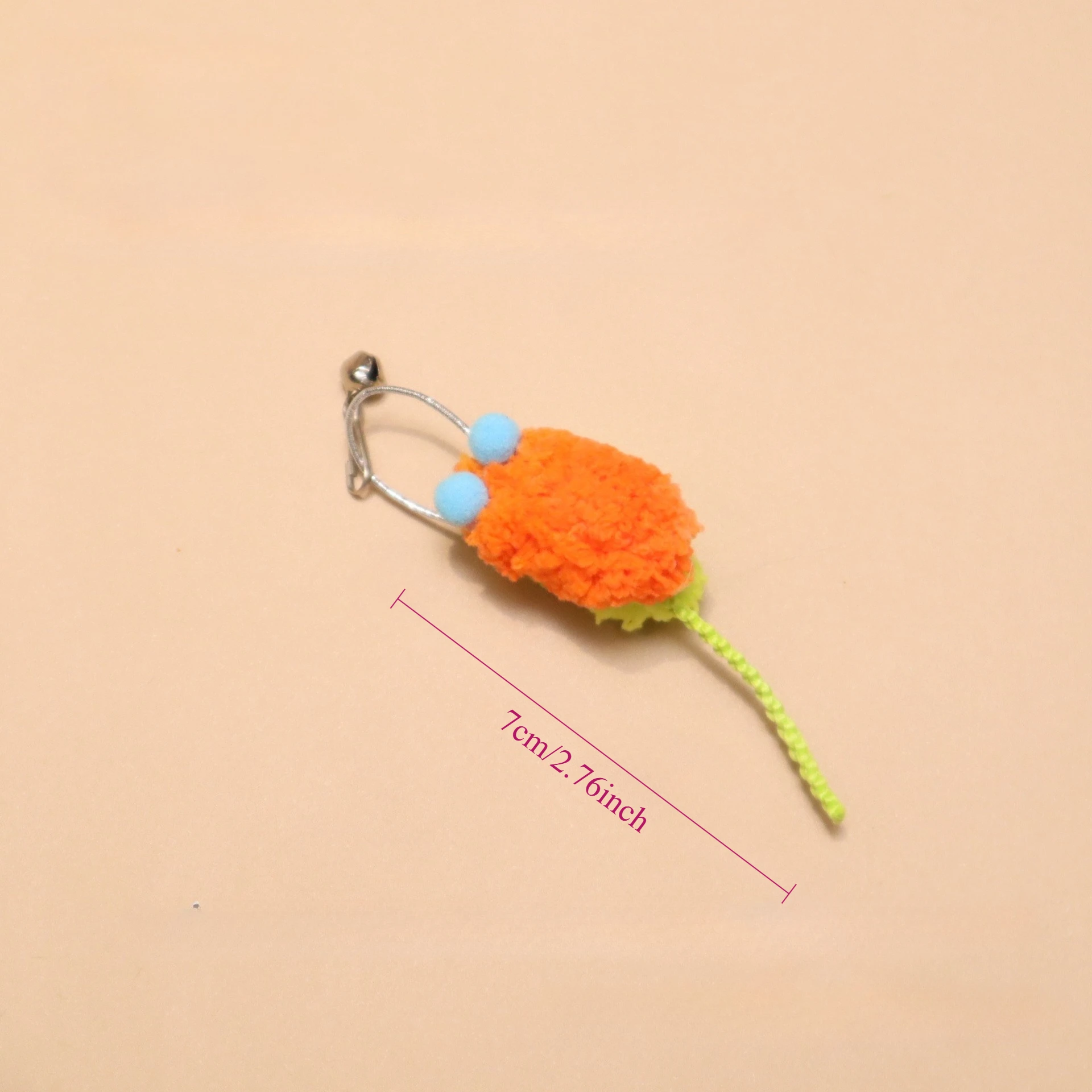 4pcs Random Mix Plush Mini Mouse Change Heads Cat Teaser Stick Pet Toy Supplies