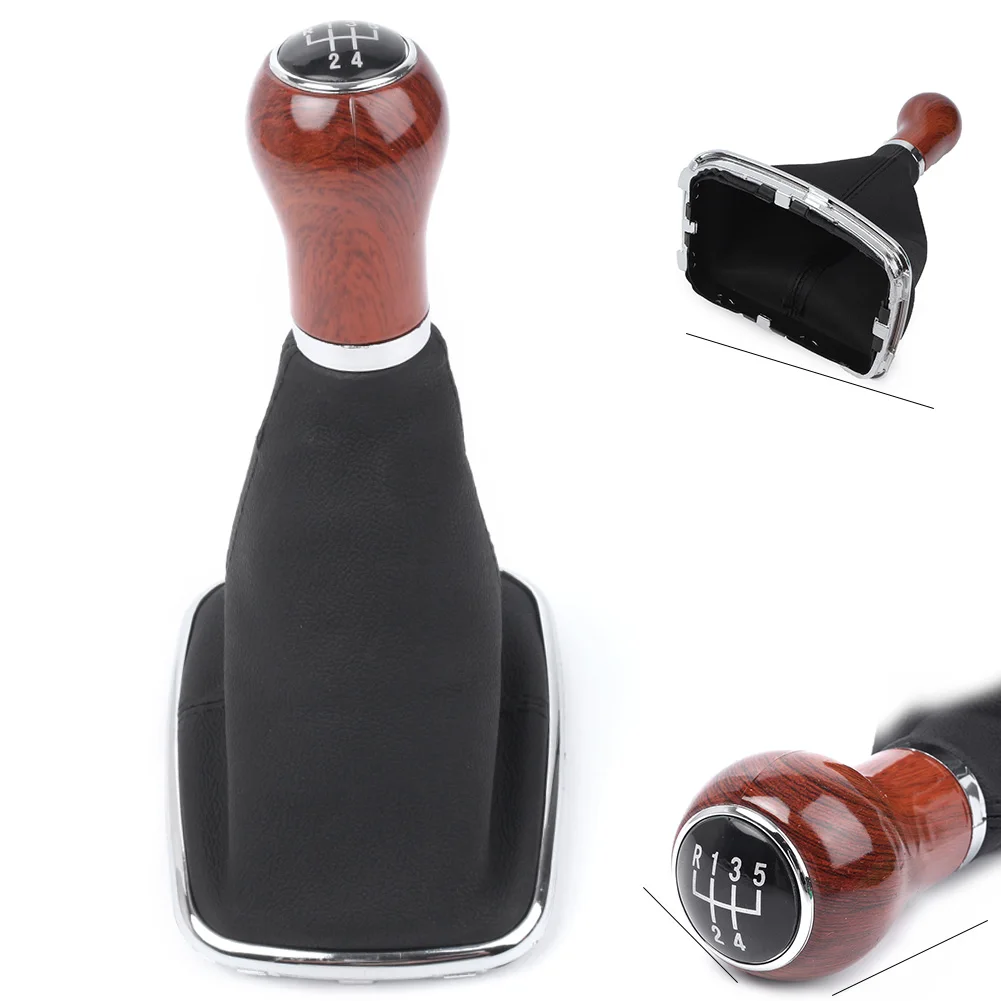 5-Speed Gear Shift Knob w/ Gaiter Boot For  Mk4 Golf /  / R32 1999-2005 & for Mk4/ Bora 1999-2004