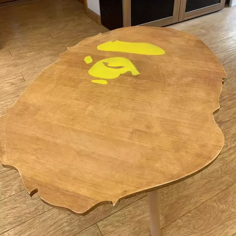 Luxury modern simple solid wood carving coffee table trendy products