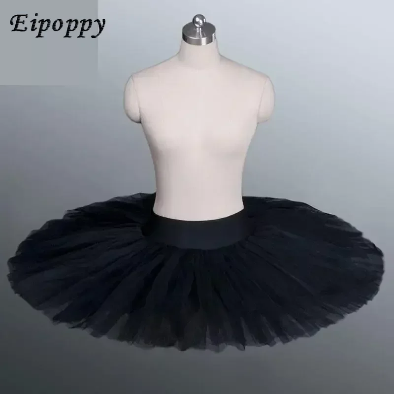 여성용 투투 발레 댄스 코스튬, 블랙 화이트 레드, 성인 발레 댄스 스커트, 속옷 포함