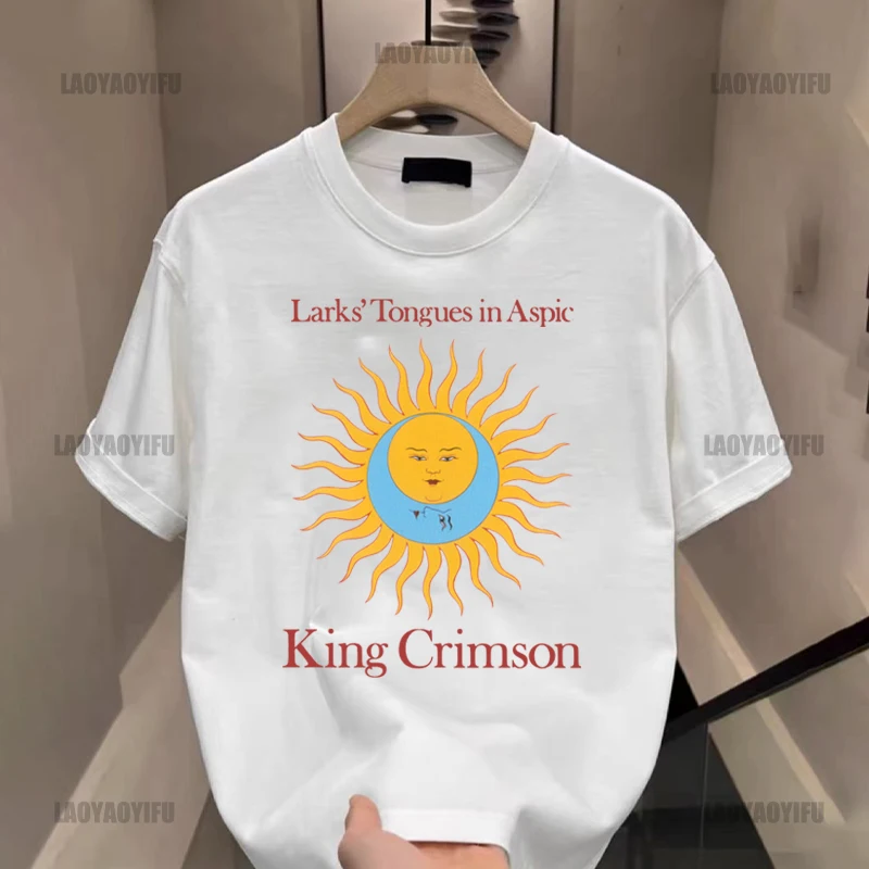 

King Crimson Rock Music Printed Graphic Band T-shirt Cotton Men T Shirt New TEE TSHIRT Womens Tops