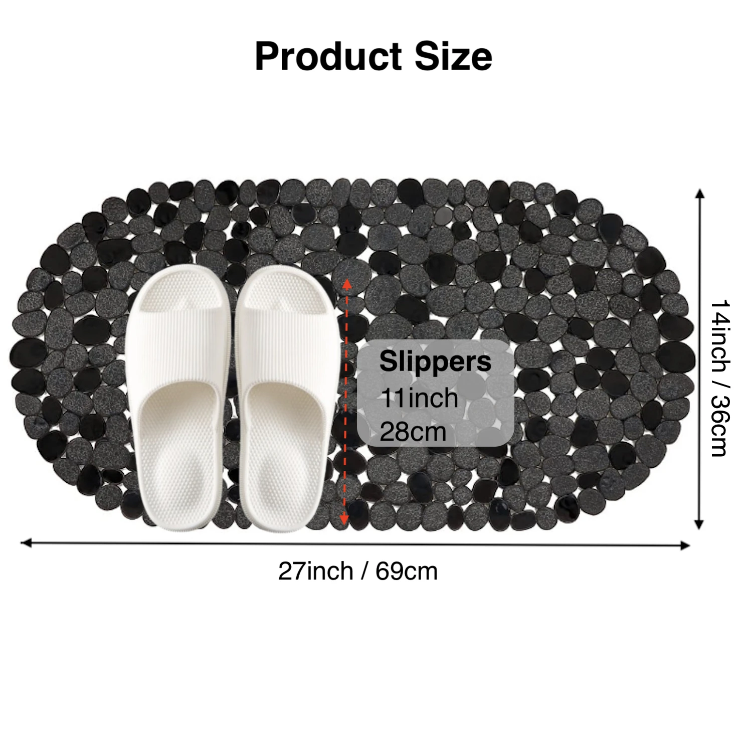 1pc Pebbles Bath Mat for Tub N - Zara Home Bathroom review and price