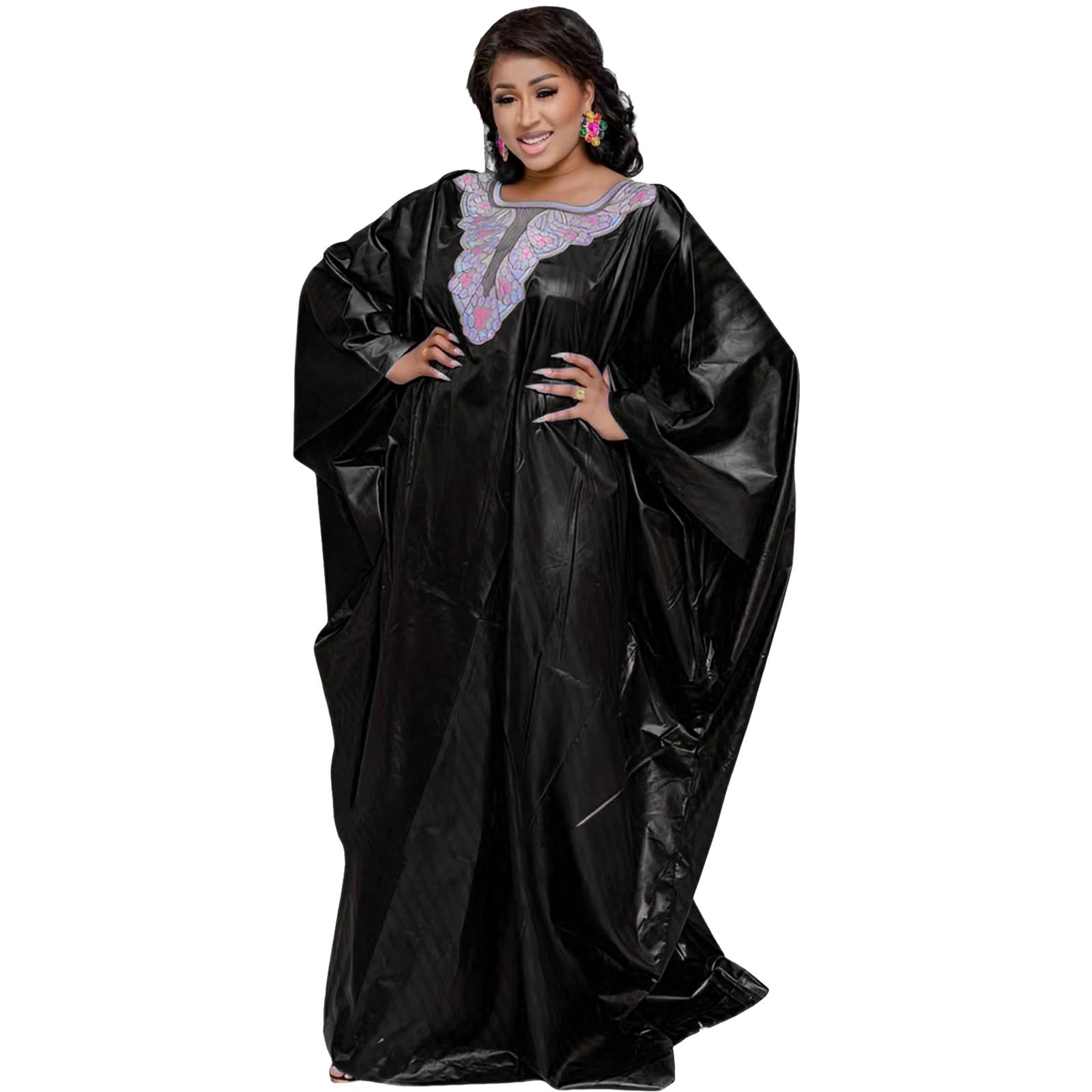 African Clothing For Men Traditional Bazin Riche Embroidery Design Top Long Sleeve 3 Piece Set