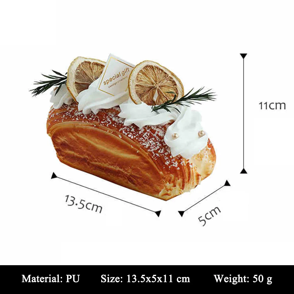 fake food model restaurant shop store decoration party supplies Lemon blueberry Fruit artificial simulation pastry bread rolls