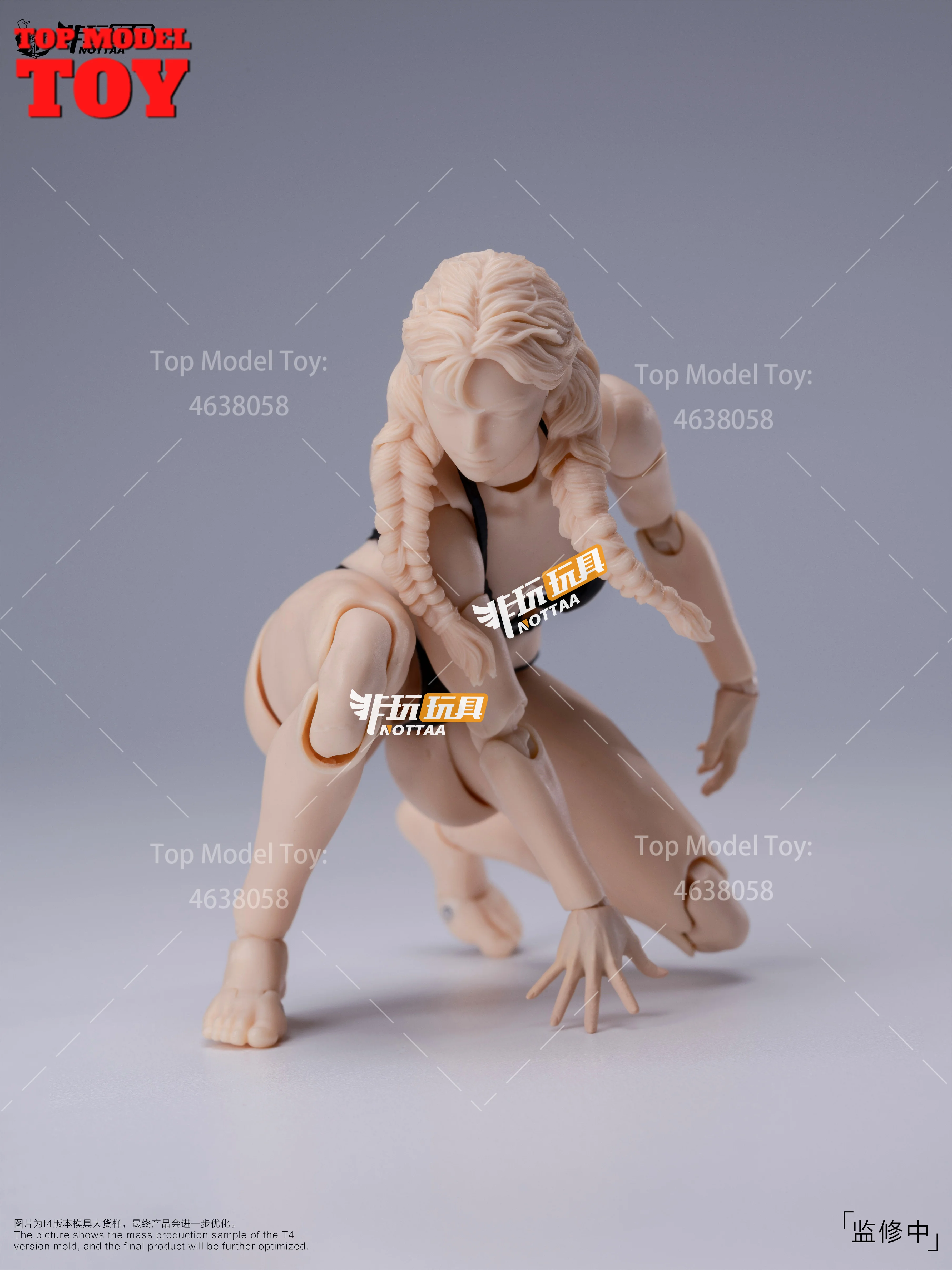 Notaman NT-04 1/12 مقياس جسم أنثى 16 سنتيمتر فتاة عمل الشكل المشترك الجسم والرأس نحت 6 ''الجندي سوبر مرنة الجسم نموذج