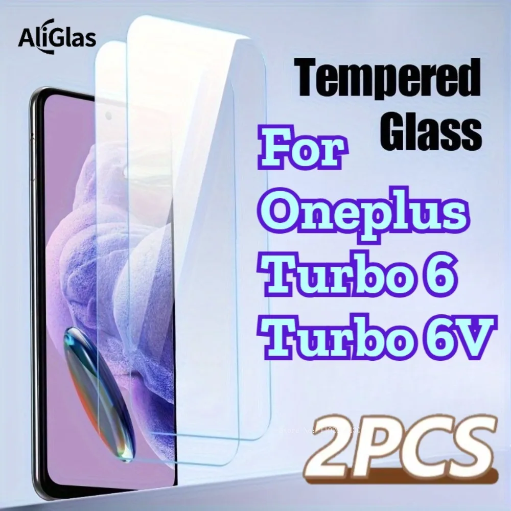 

2 шт. защитная пленка из закаленного стекла HD для Oneplus Turbo 6, наклейка на переднюю панель мобильного телефона, глянцевая защитная пленка для экрана Oneplus Turbo 6V