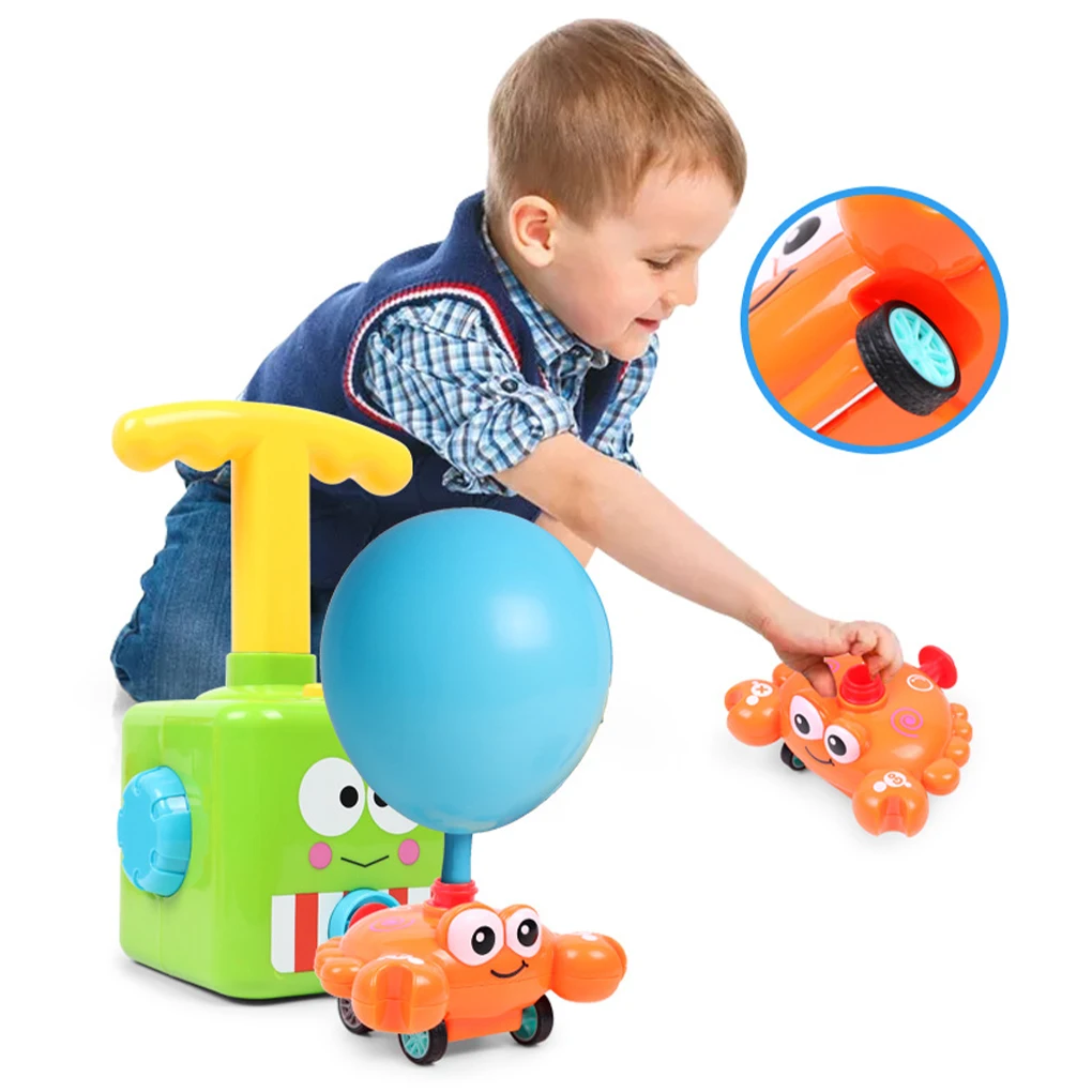 Air Balloon Launch Car Air Balloon Powered Car Toys Kids Aerodynamic Vehicle Toy Set