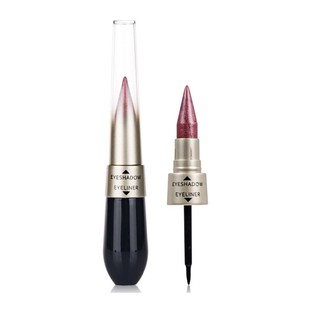 Double-end Waterproof Liquid Eye Shadow Combination Pencil Cosmetic