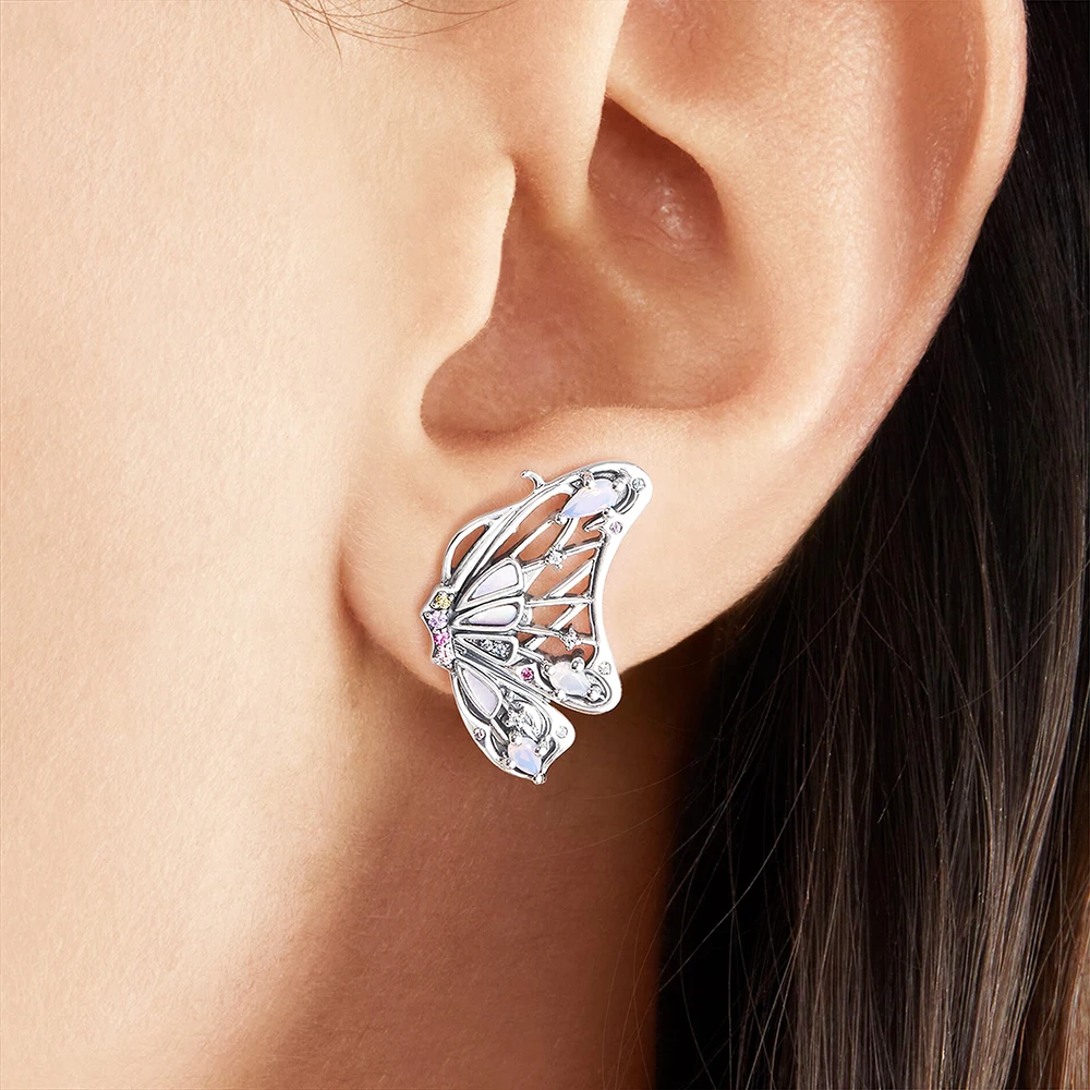 Earrings Butterfly Stylish Gift For Women New Bohemia Fine Jewelry In 925 Sterling Silver