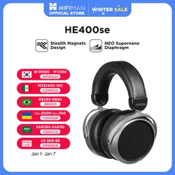 HIFIMAN – écouteurs avec aimants furtifs HE400SE, oreillettes filaires magnétiques planaires, plein format