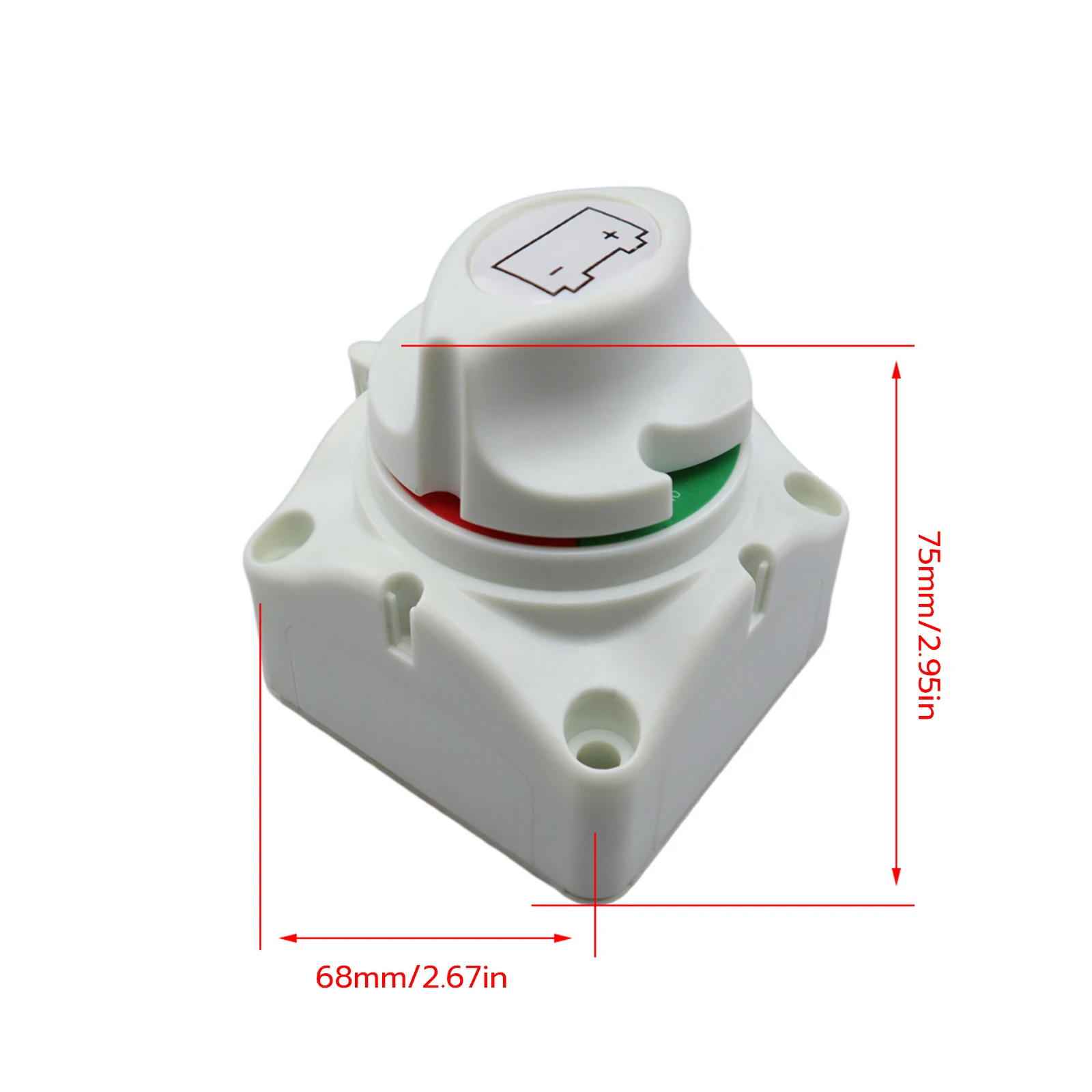 DC50V 275A Car RV Boat Marine Battery Selector Isolator Disconnect Switch High Current Rotary Switch